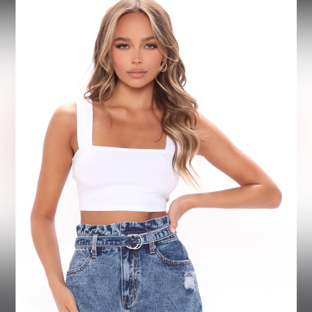 Fashion Nova “Hailey Crop Tank”
